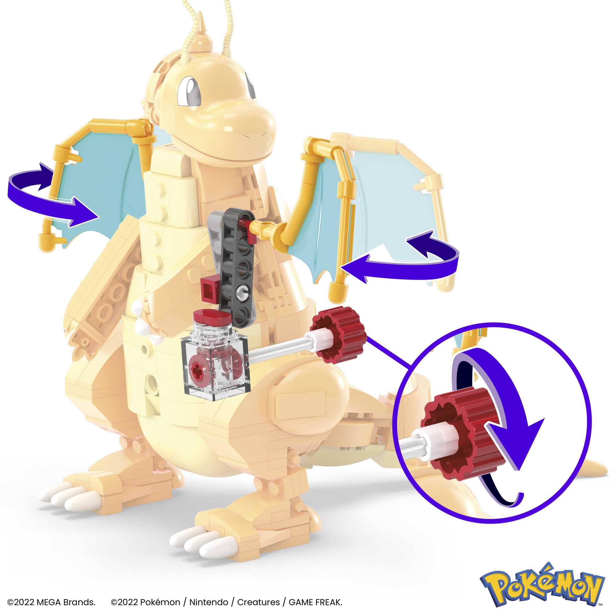 Bloques de construcción Pokémon Dragonite MEGA Construx 6