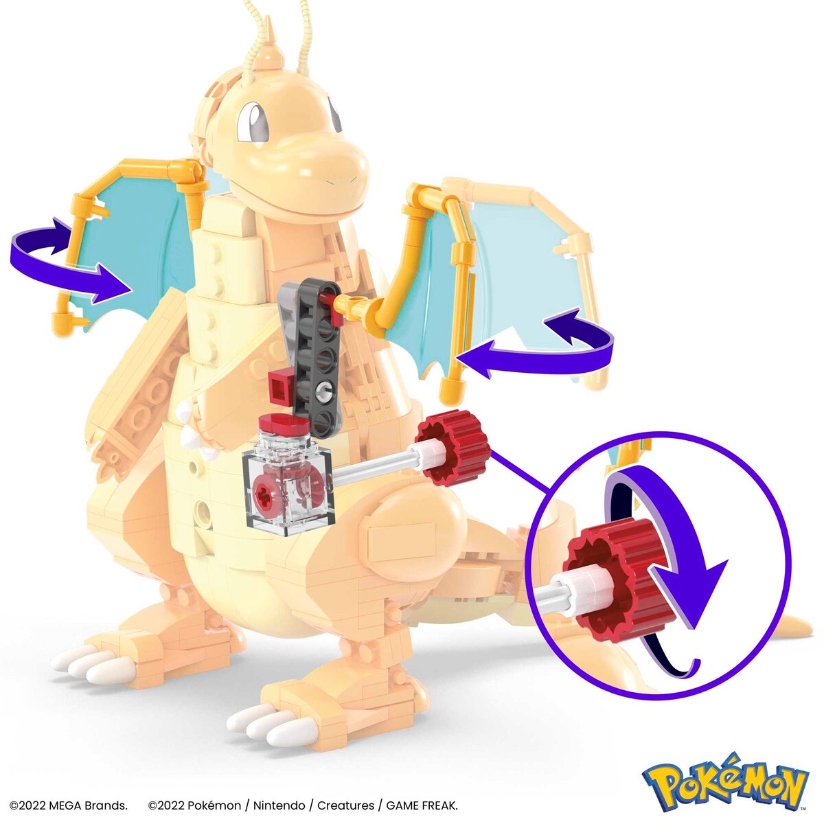 Bloques de construcción Pokémon Dragonite MEGA Construx 5
