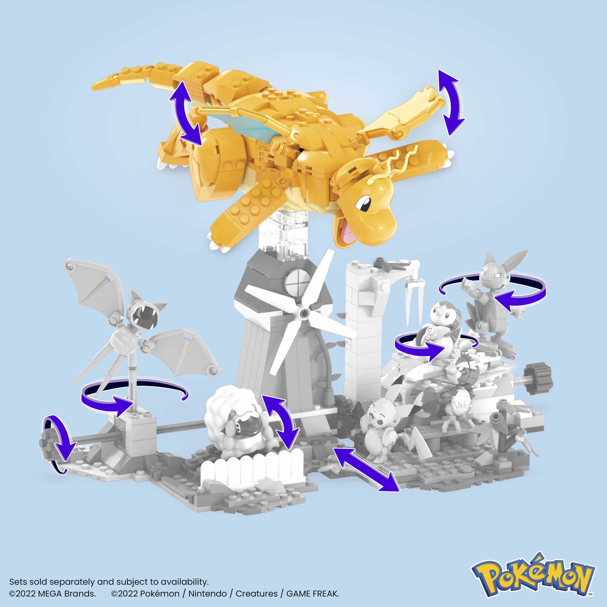 Bloques de construcción Pokémon Dragonite MEGA Construx 7