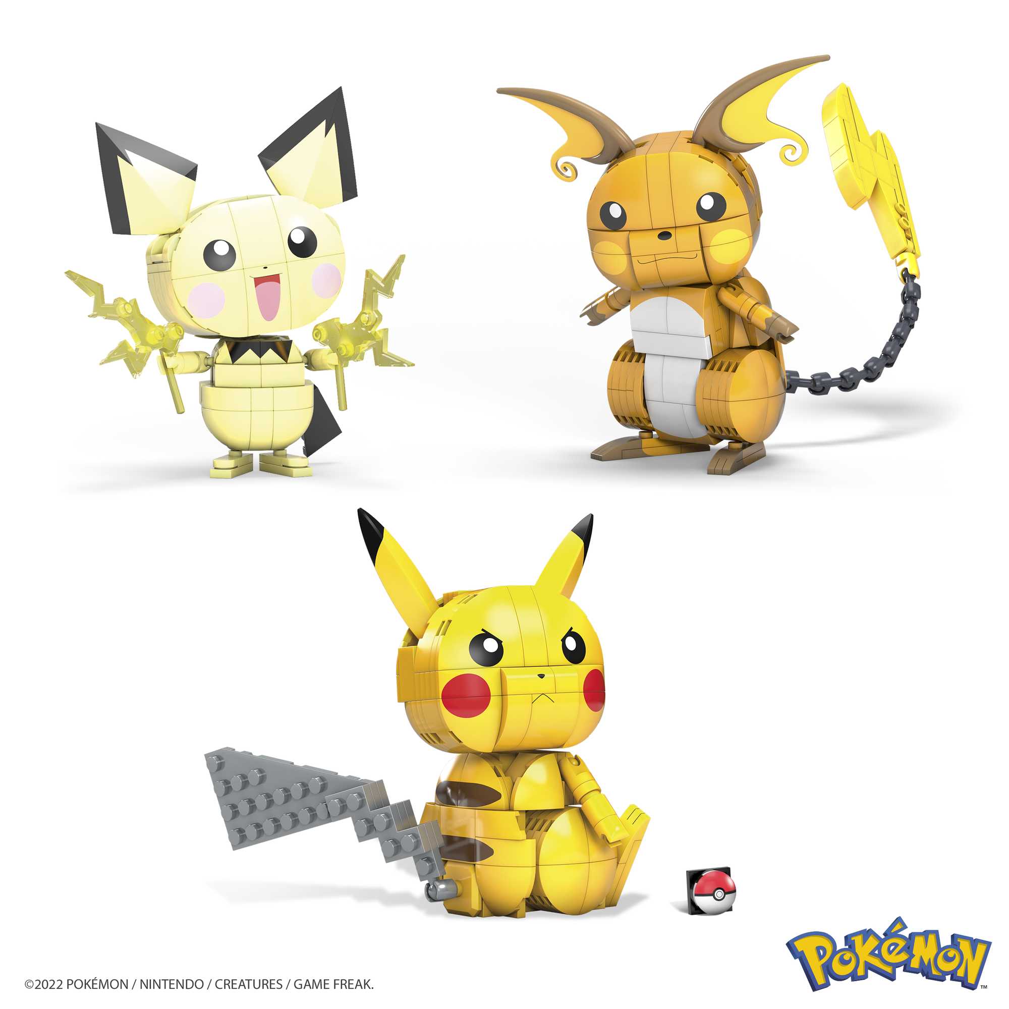 Bloques de contrsucción Pack 3 Pokémon Rayo MEGA Construx 4