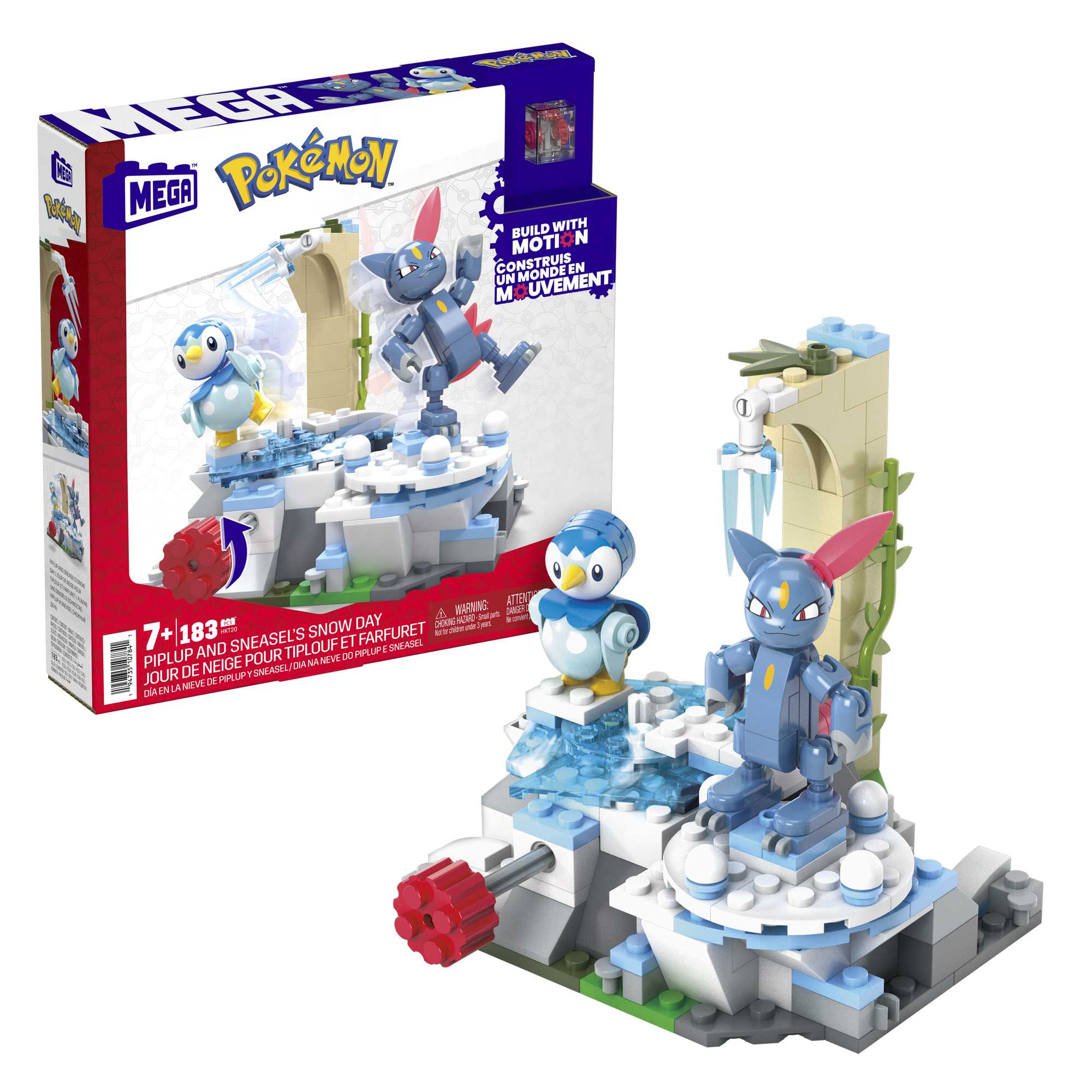 Bloques de construcción Pokémon Piplup y Sneasel se relajan MEGA Construx 3