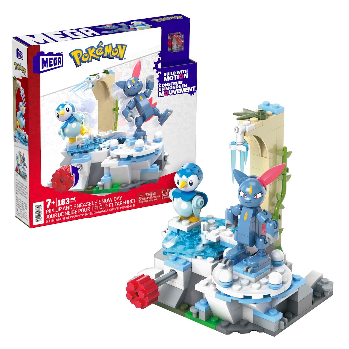 Bloques de construcción Pokémon Piplup y Sneasel se relajan MEGA Construx 2
