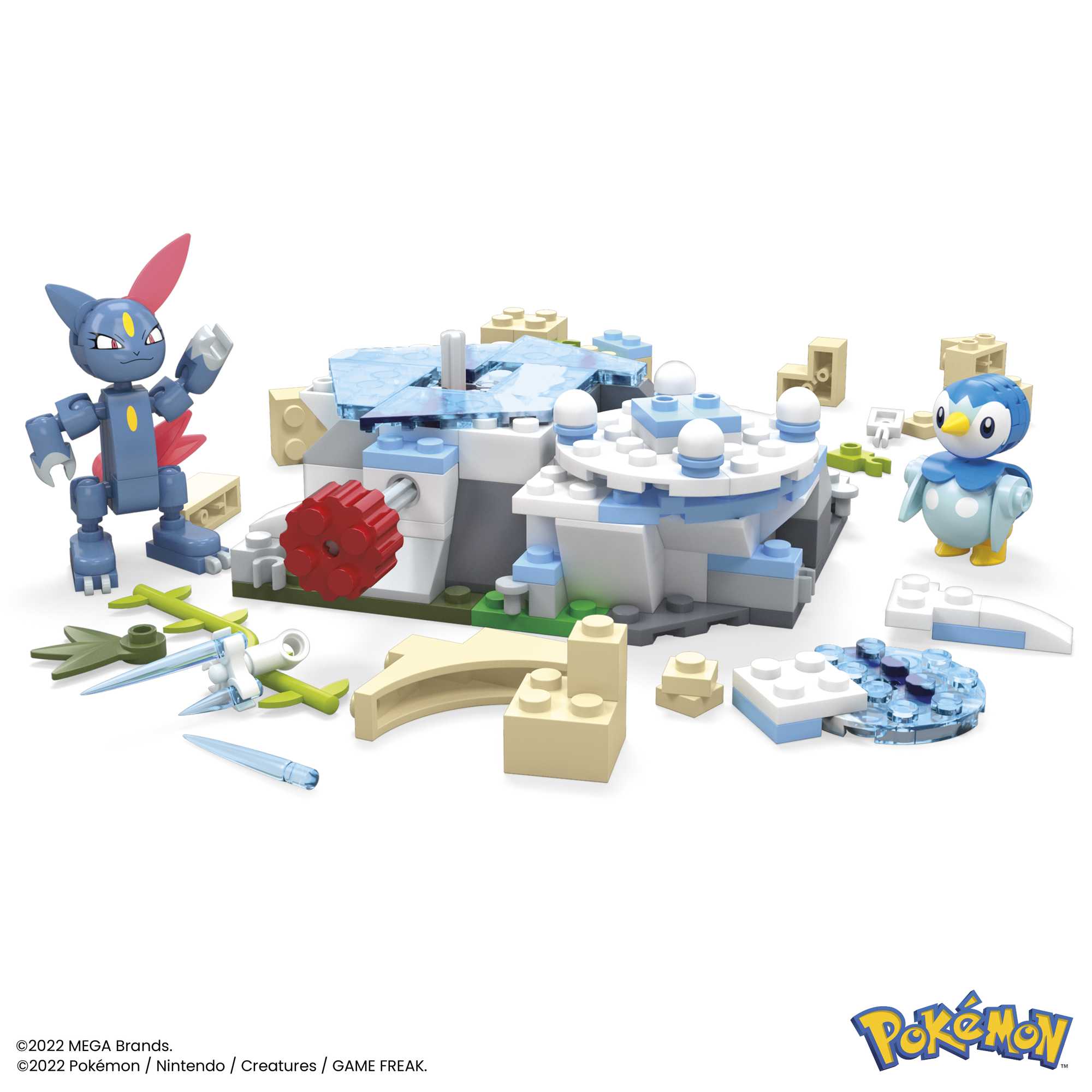 Bloques de construcción Pokémon Piplup y Sneasel se relajan MEGA Construx 4