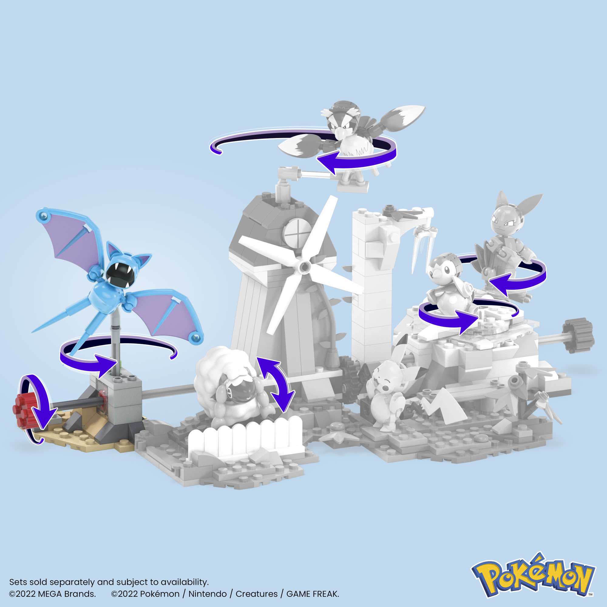 Bloques de construcción Pokémon Vuelo en el desierto de Zubat MEGA Construx 7