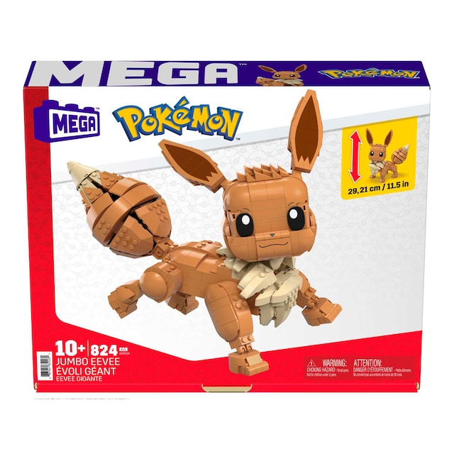 Bloques de construcción Pokémon Pokebola Jumbo Eevee MEGA Construx