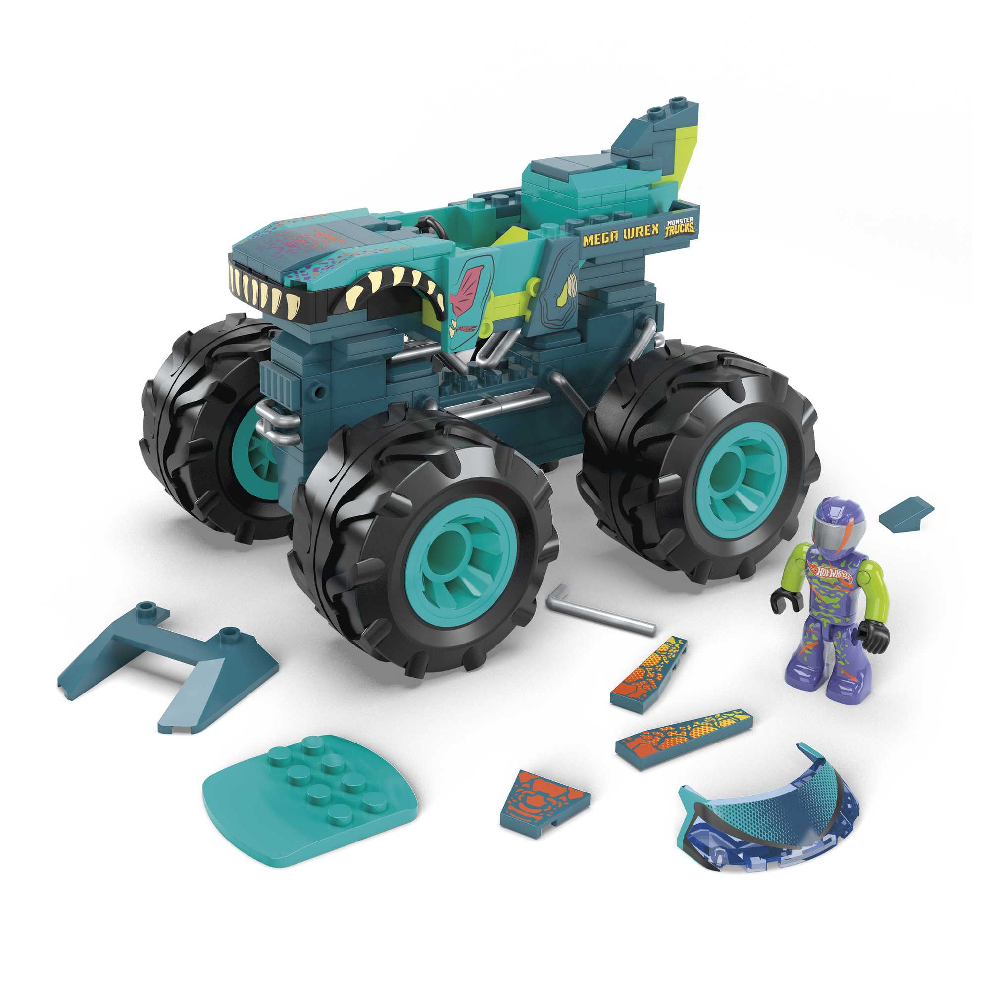 MEGA Construx Hot Wheels Monster Trucks Mega-Wrex Coche de bloques de construcción 5