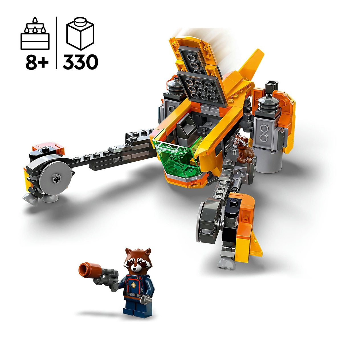 Juguete de Construcción Nave de Baby Rocket Guardianes de la Galaxia 3 LEGO Marvel - 76254 4
