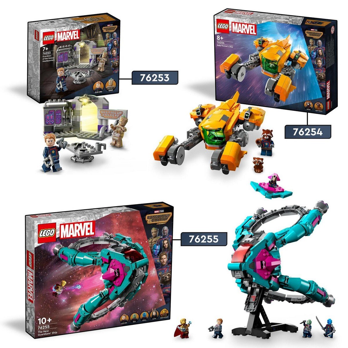 Juguete de Construcción Nave de Baby Rocket Guardianes de la Galaxia 3 LEGO Marvel - 76254 7