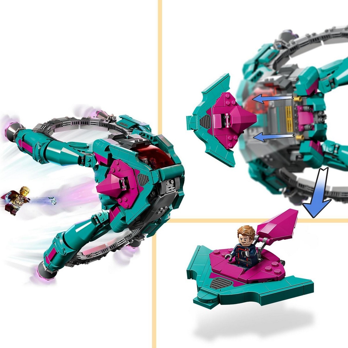 Juguete de Construcción Nave de los Nuevos Guardianes de la Galaxia 3 con 5 Mini Figuras LEGO Marvel - 76255 4