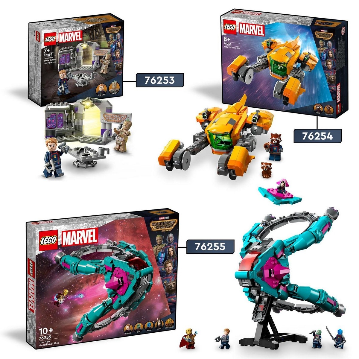 Juguete de Construcción Nave de los Nuevos Guardianes de la Galaxia 3 con 5 Mini Figuras LEGO Marvel - 76255 6