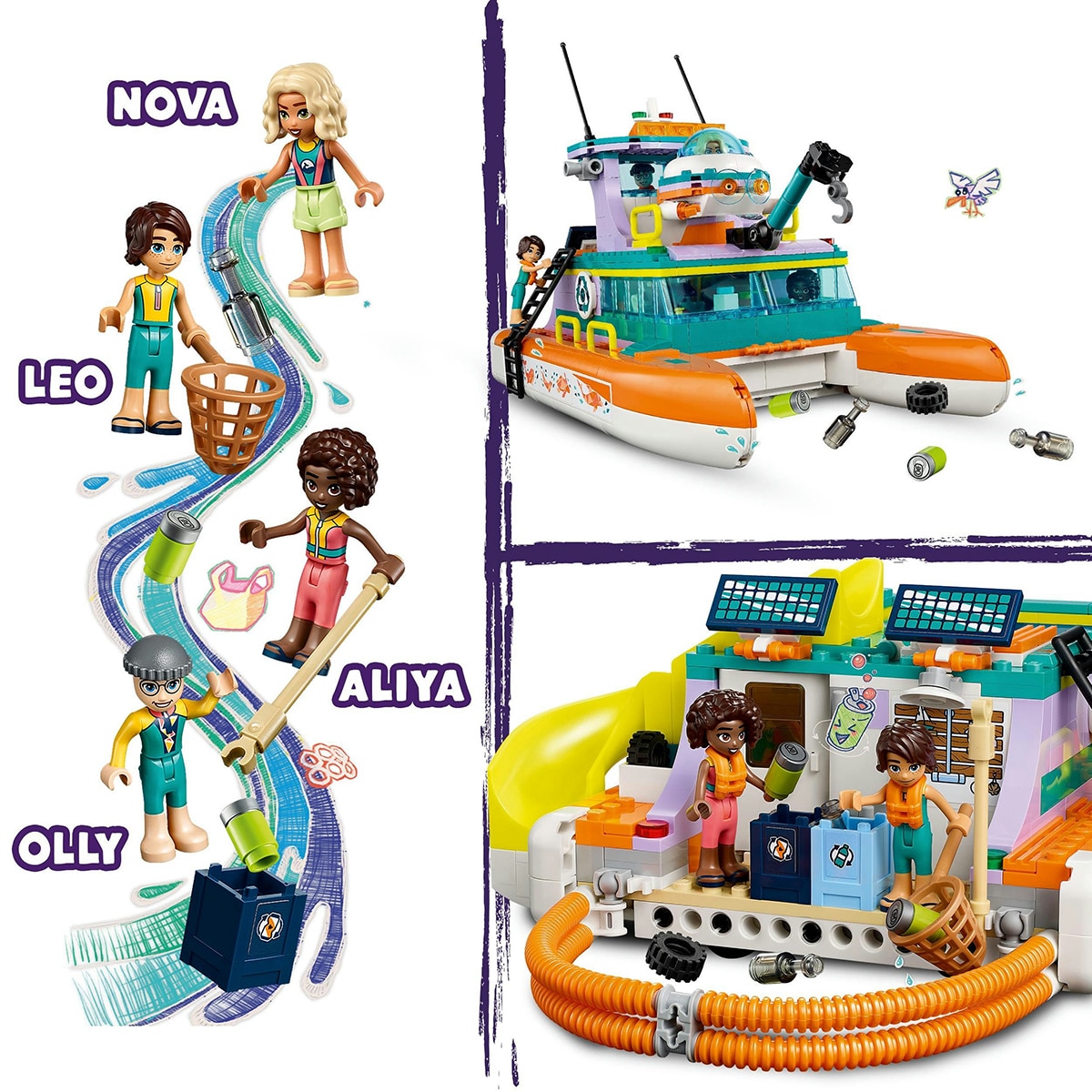 Barco de Resgate Marítimo Lego Friends 6