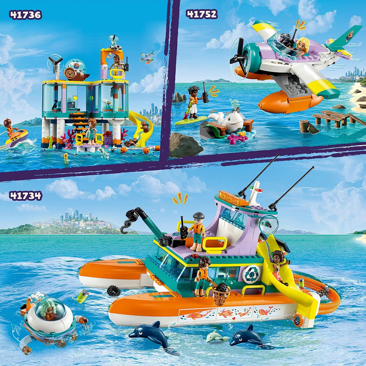Barco de Resgate Marítimo Lego Friends 8