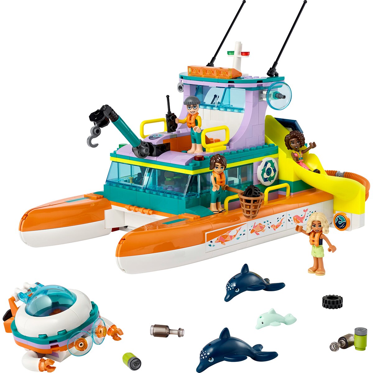 Barco de Resgate Marítimo Lego Friends 9