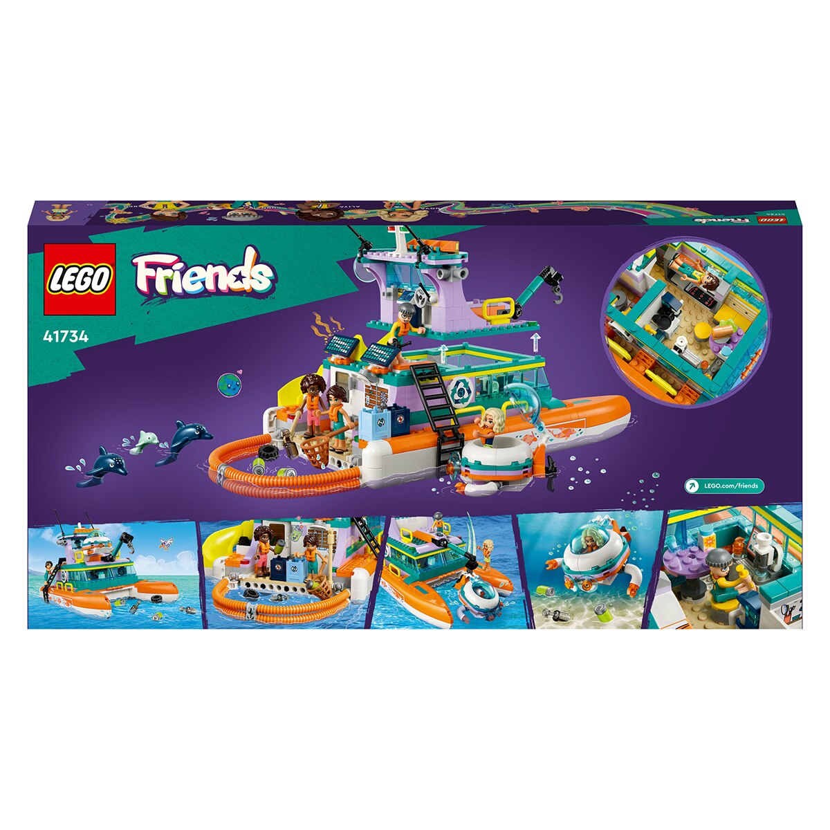 Barco de Resgate Marítimo Lego Friends 10