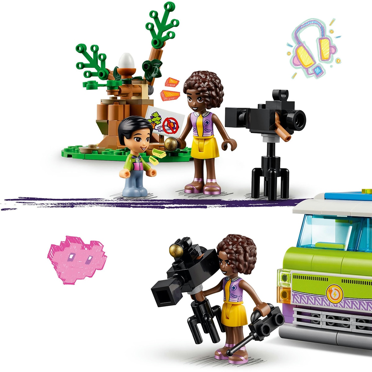 Juguete de construcción Unidad Móvil de Noticias LEGO Friends - 41749 8