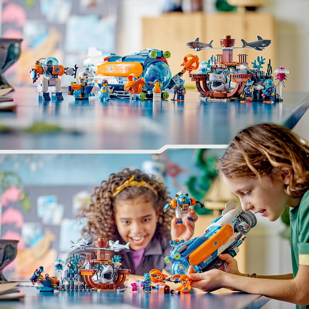 Submarino Explorador do Fundo do Oceano Lego City 4