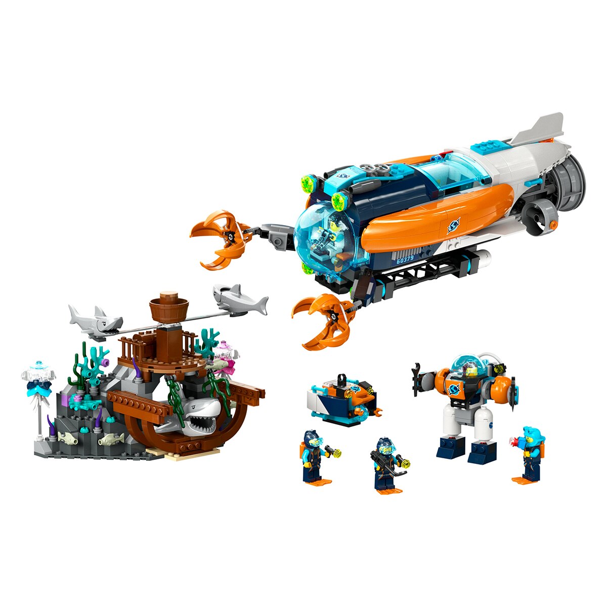 Submarino Explorador do Fundo do Oceano Lego City 8