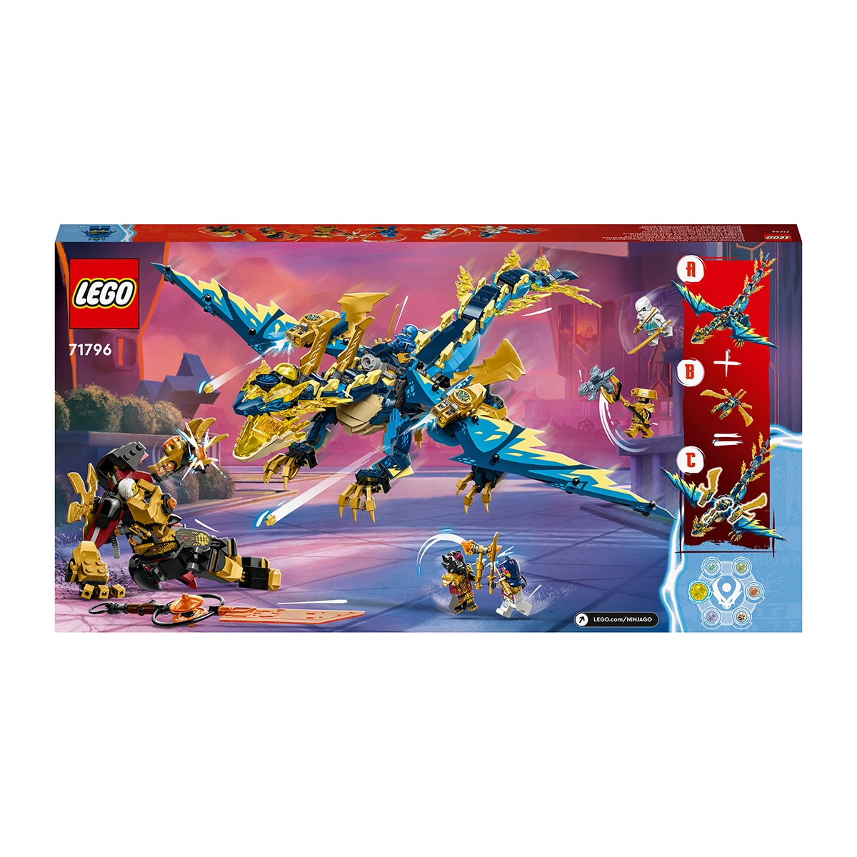 Juguete de construcción Dragón Elemental vs. Meca de la Emperatriz