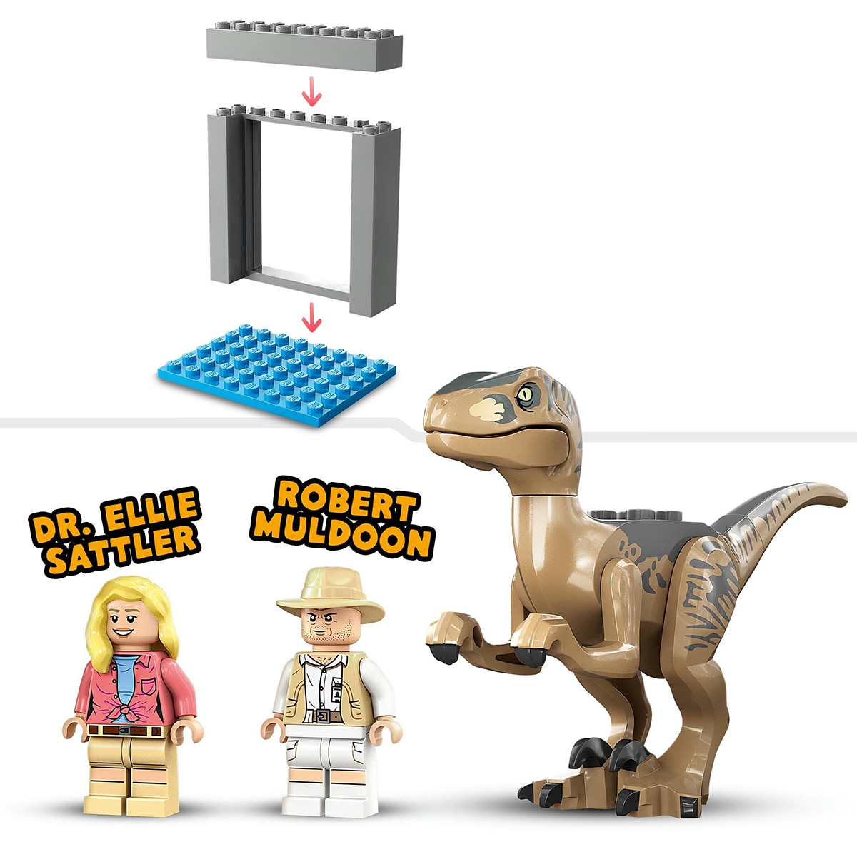 Fuga de Velociraptor Lego Jurassic World 6