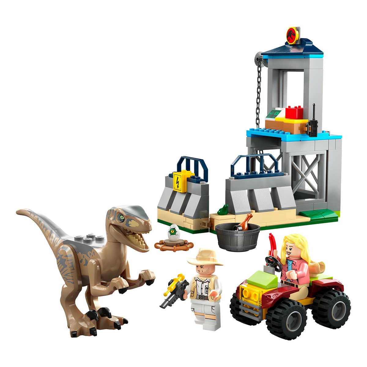 Fuga de Velociraptor Lego Jurassic World 7