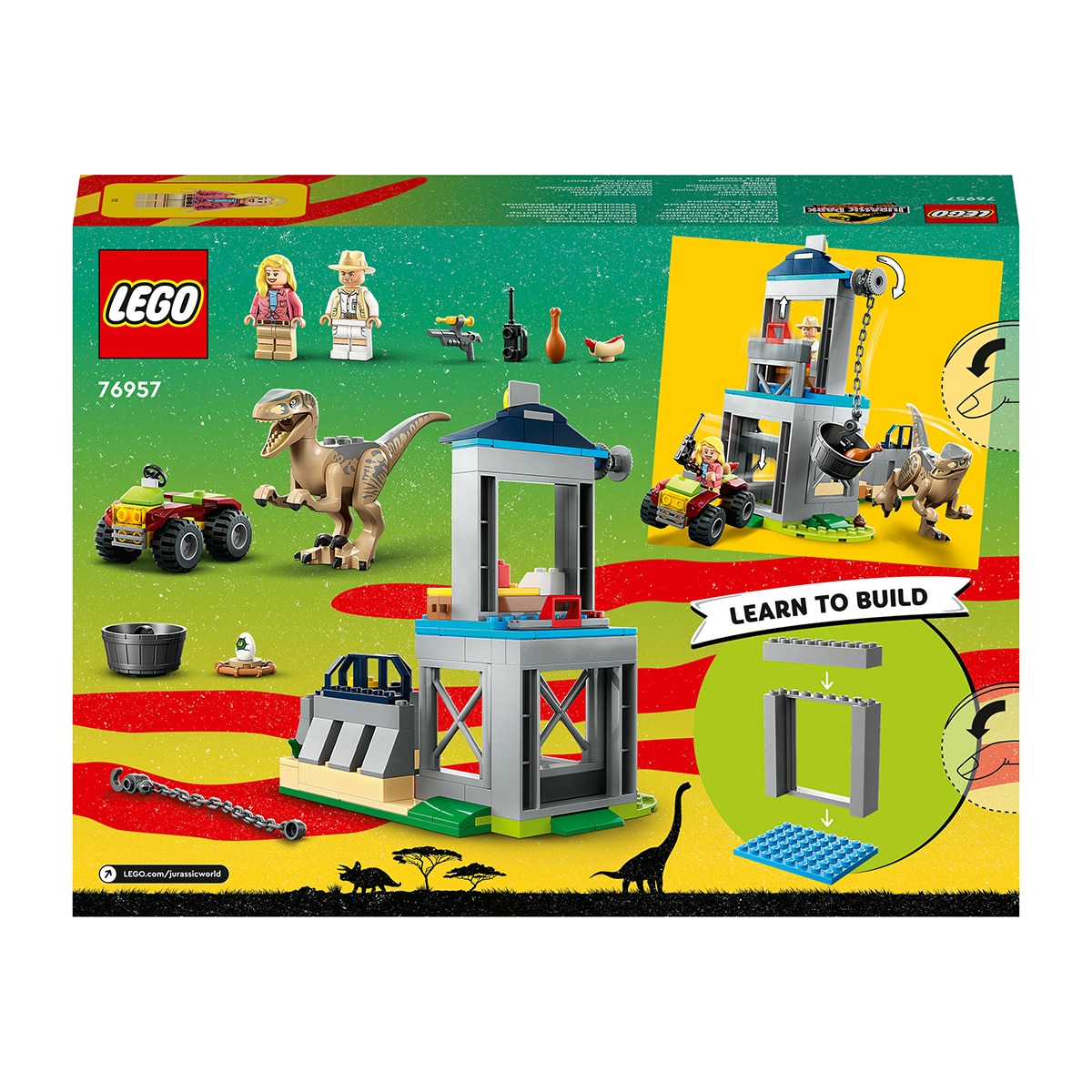 Fuga de Velociraptor Lego Jurassic World 8