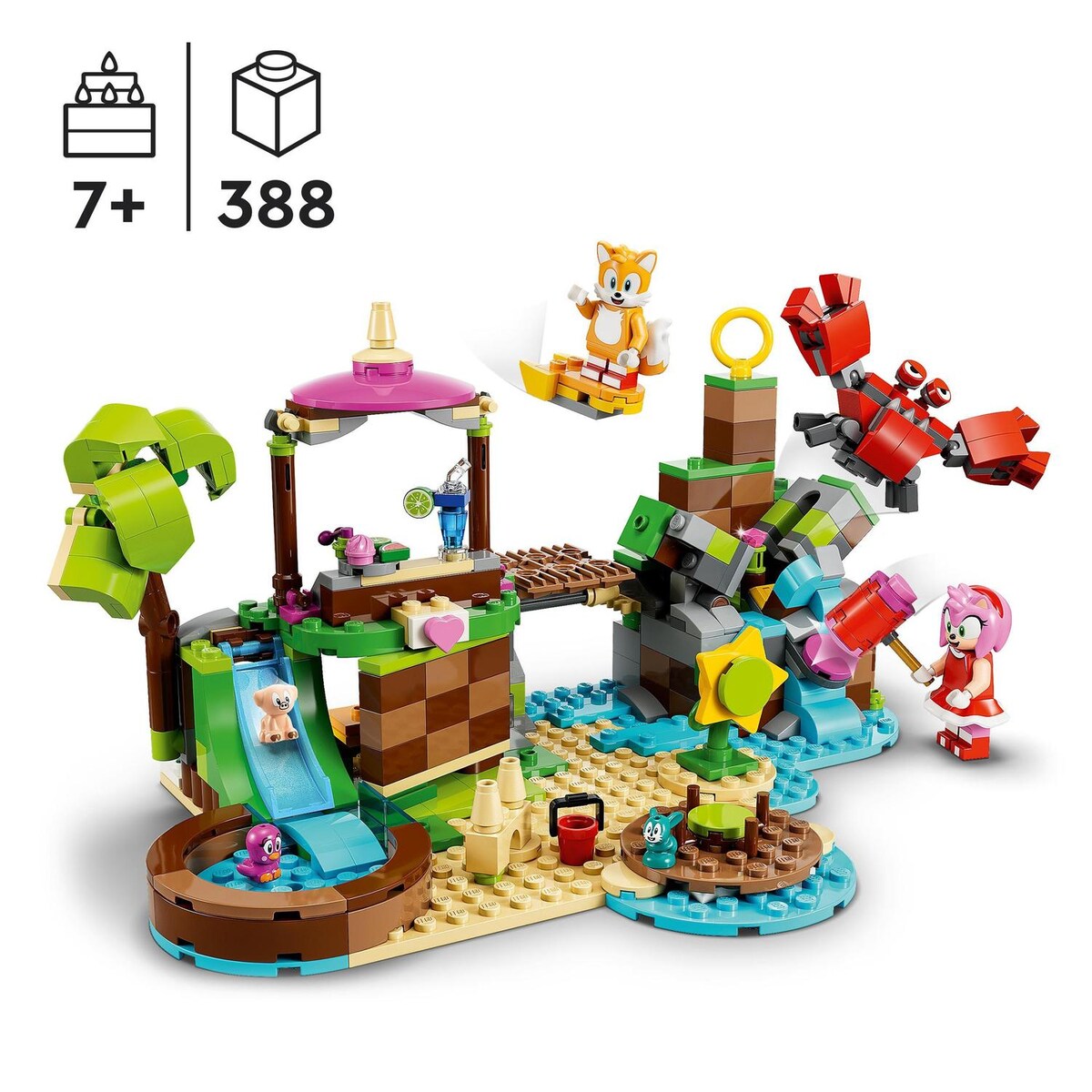 Set de construcción Sonic: Isla de Rescate de Animales de Amy Gaming LEGO Sonic The Hedgehog - 76992 3