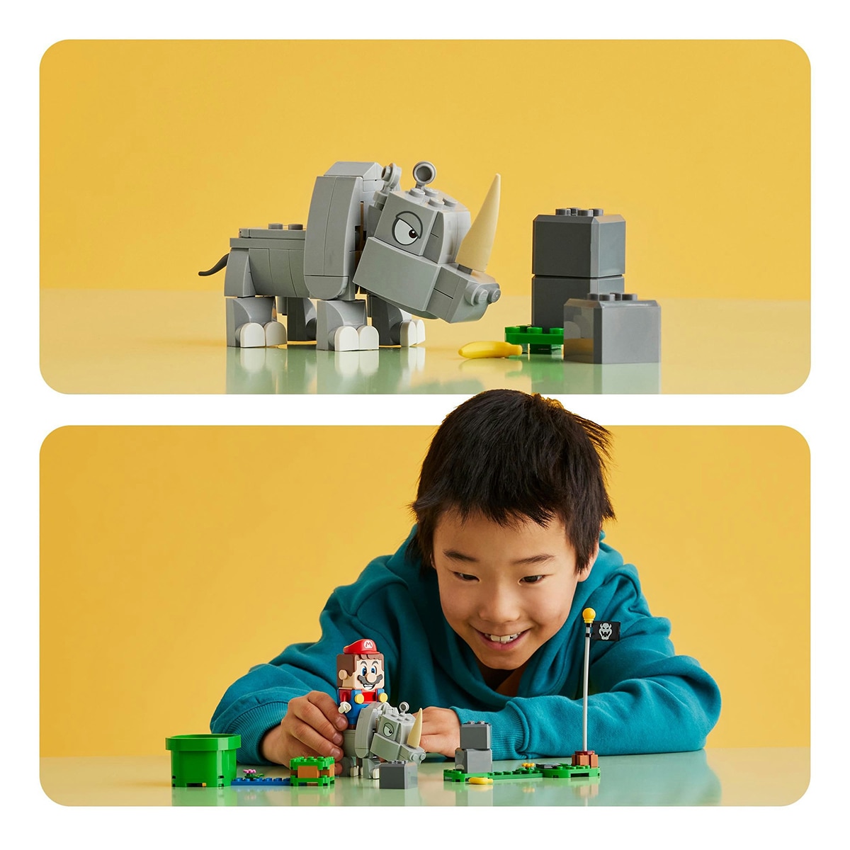Set de construcción Rambi, el rinoceronte Set de Expansión: Donkey Kong LEGO Super Mario - 71420 3