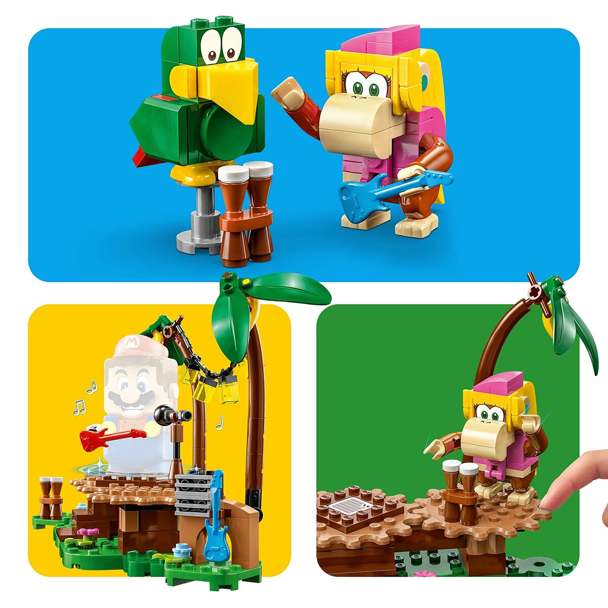 Set de construcción Jaleo en la jungla con Dixie Kong Set de Expansión: Donkey Kong LEGO Super Mario - 71421 5