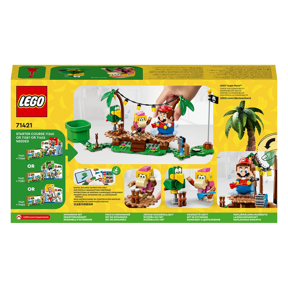 Set de construcción Jaleo en la jungla con Dixie Kong Set de Expansión: Donkey Kong LEGO Super Mario - 71421 8
