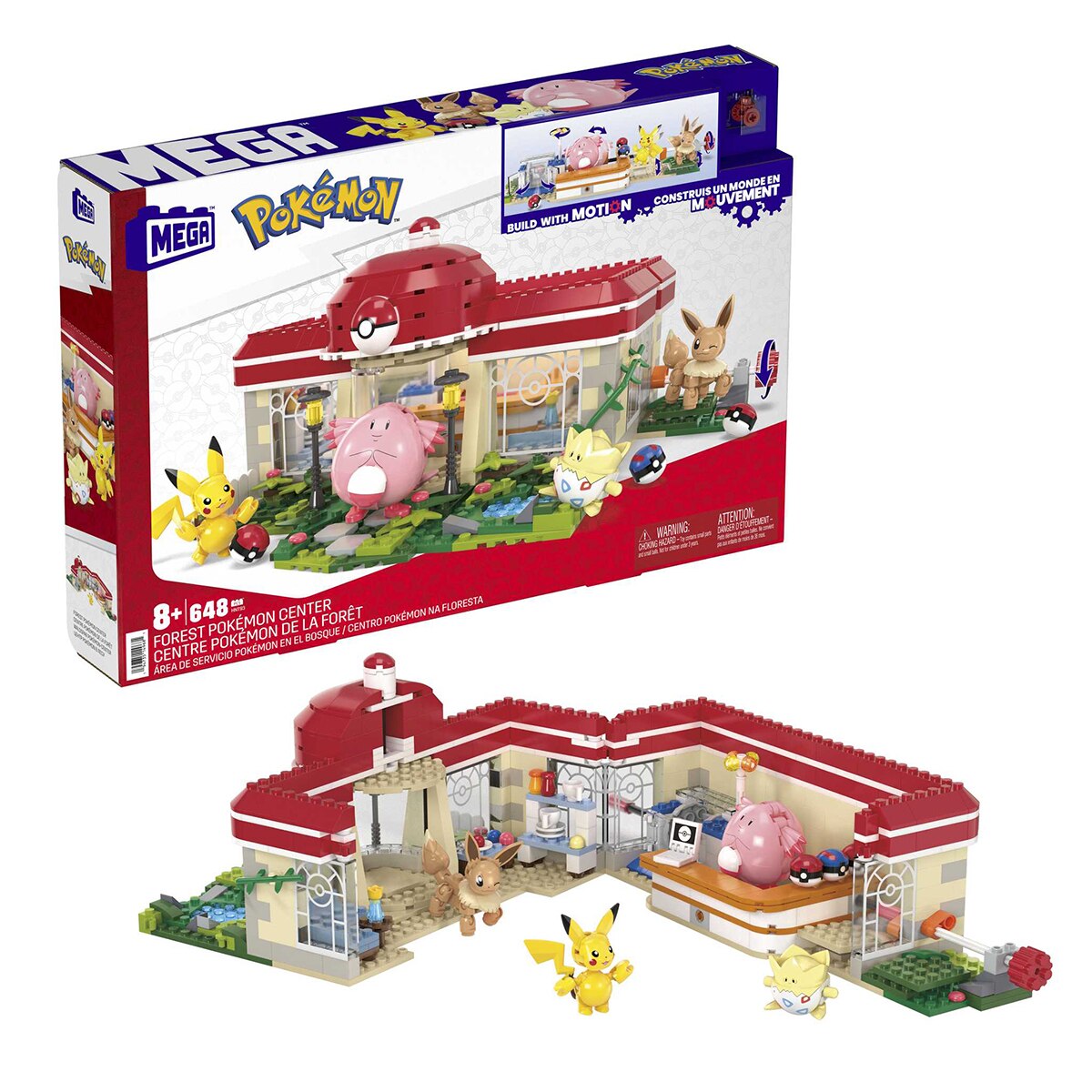 Bloques de construcción Pokémon Centro Pokemon Mega 3
