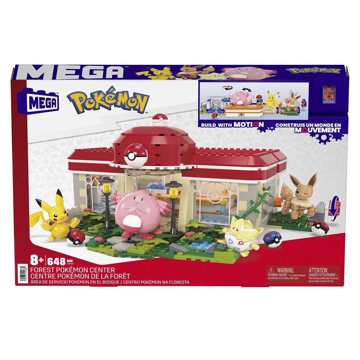Bloques de construcción Pokémon Centro Pokemon Mega 6