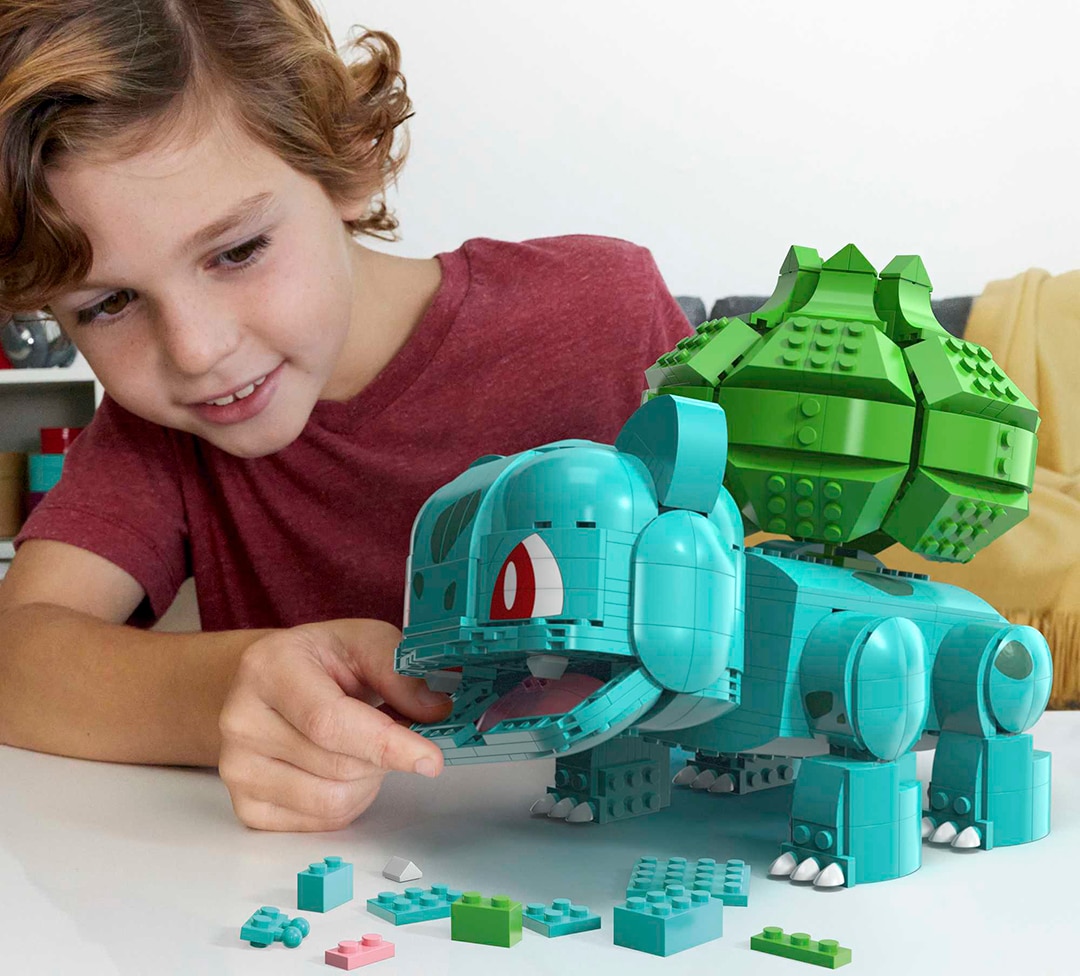 Bloques de construcción Pokémon Bulbasaur gigante Mega 3