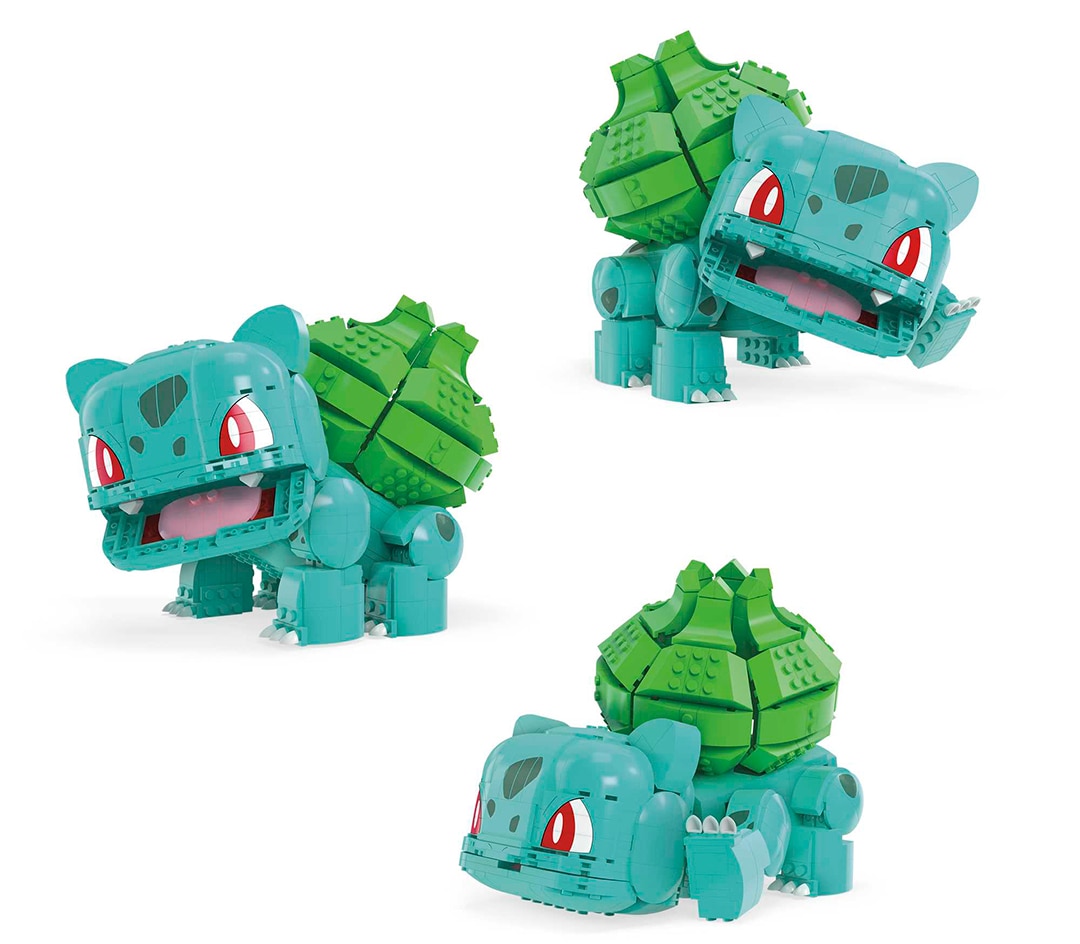 Bloques de construcción Pokémon Bulbasaur gigante Mega 4