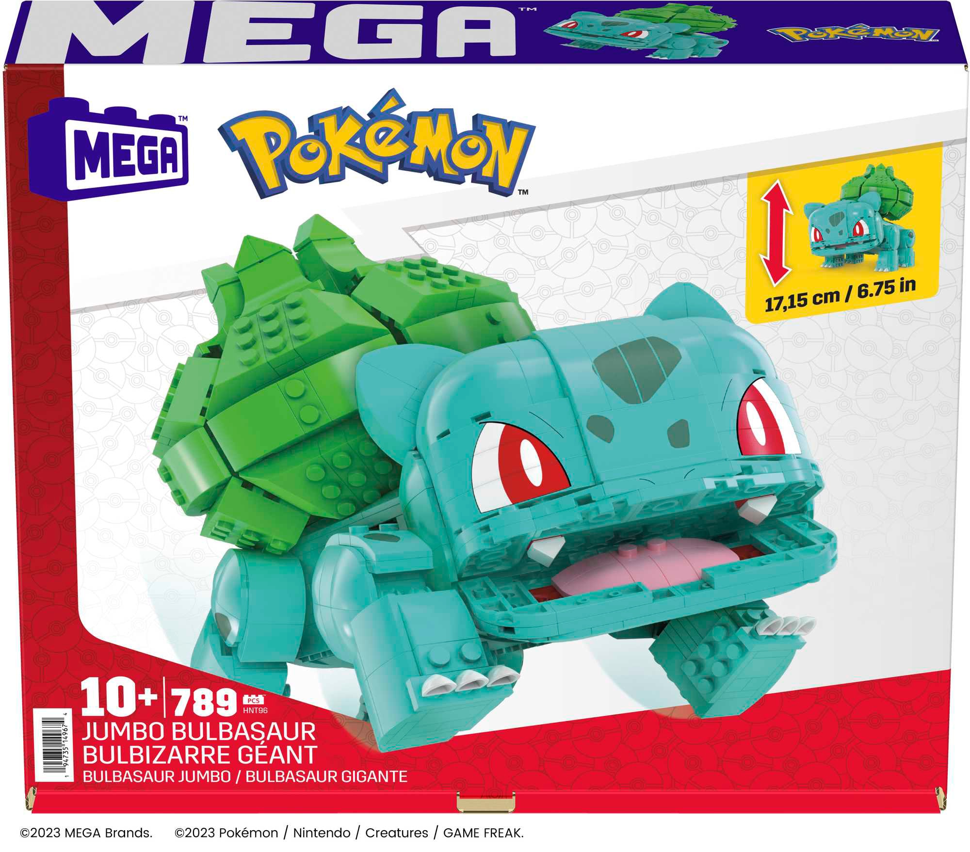 Bloques de construcción Pokémon Bulbasaur gigante Mega 6