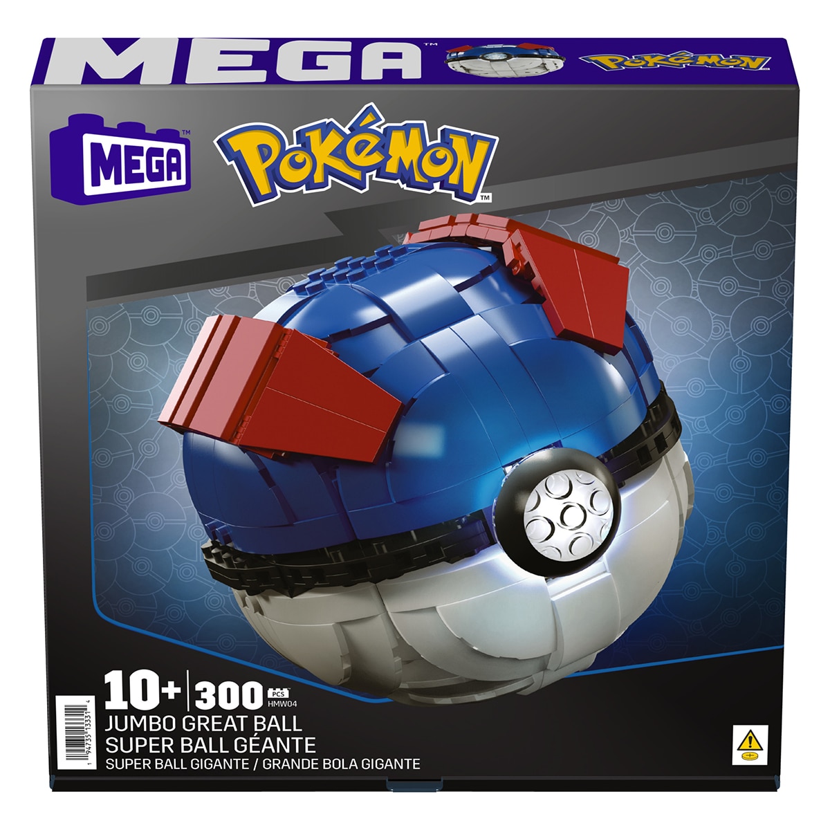 Bloques de construcción Pokémon Superball gigante Mega 6