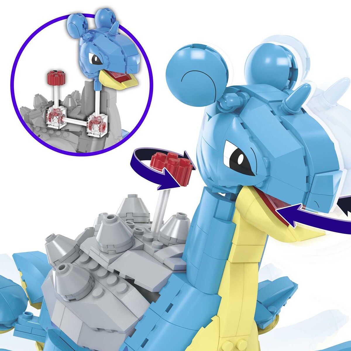 Bloques de construcción Pokémon Lapras Mega · Mega Construx · El