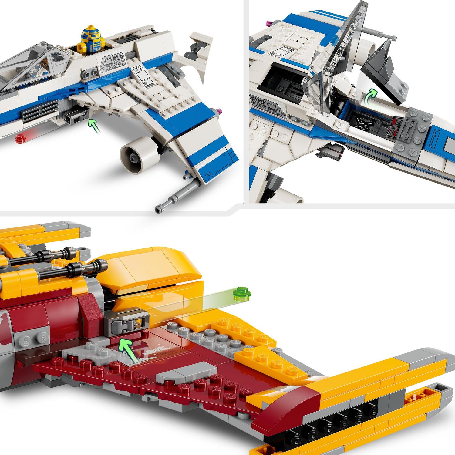 Vehículo para construir Ala-E de la Nueva República vs. Caza Estelar de Shin Hati LEGO Star Wars - 75364 4