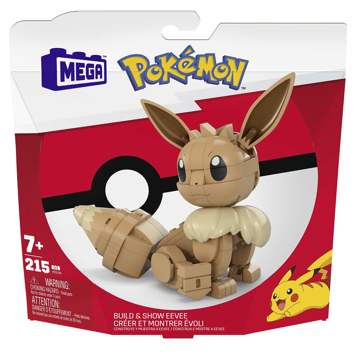 Juego de construcciones MEGA Construx Pokémon Construye y muestra Eeve Mattel 7