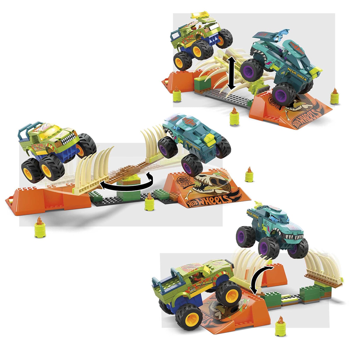 Juego de construcciones MEGA Construx Hot Wheels Mega Wrex Mattel 5