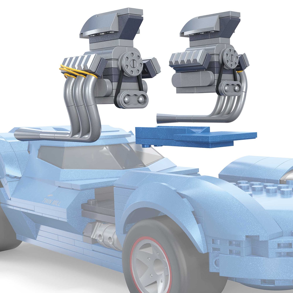 Coche de bloques de construcción Coche Coleccionistas Twin Mill Hot Wheels Mega Construx 3