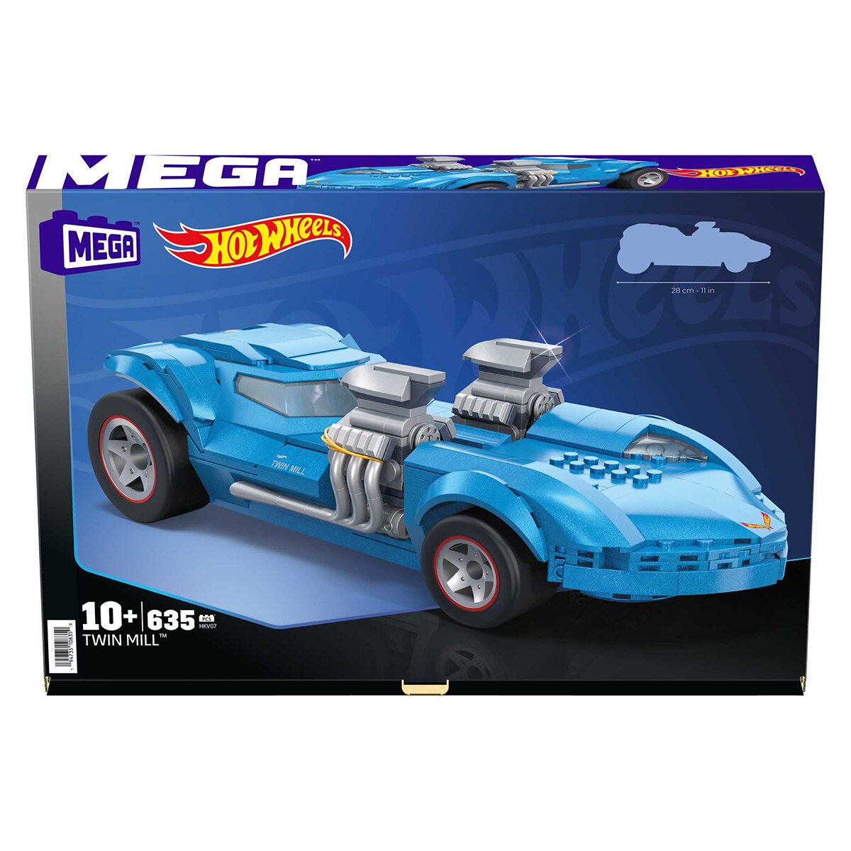 Coche de bloques de construcción Coche Coleccionistas Twin Mill Hot Wheels Mega Construx 7