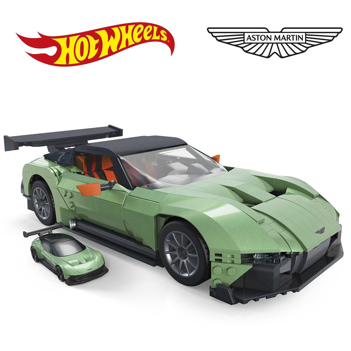 Coche de bloques de construcción Coleccionistas Aston Martin Hot Wheels Mega Construx 3