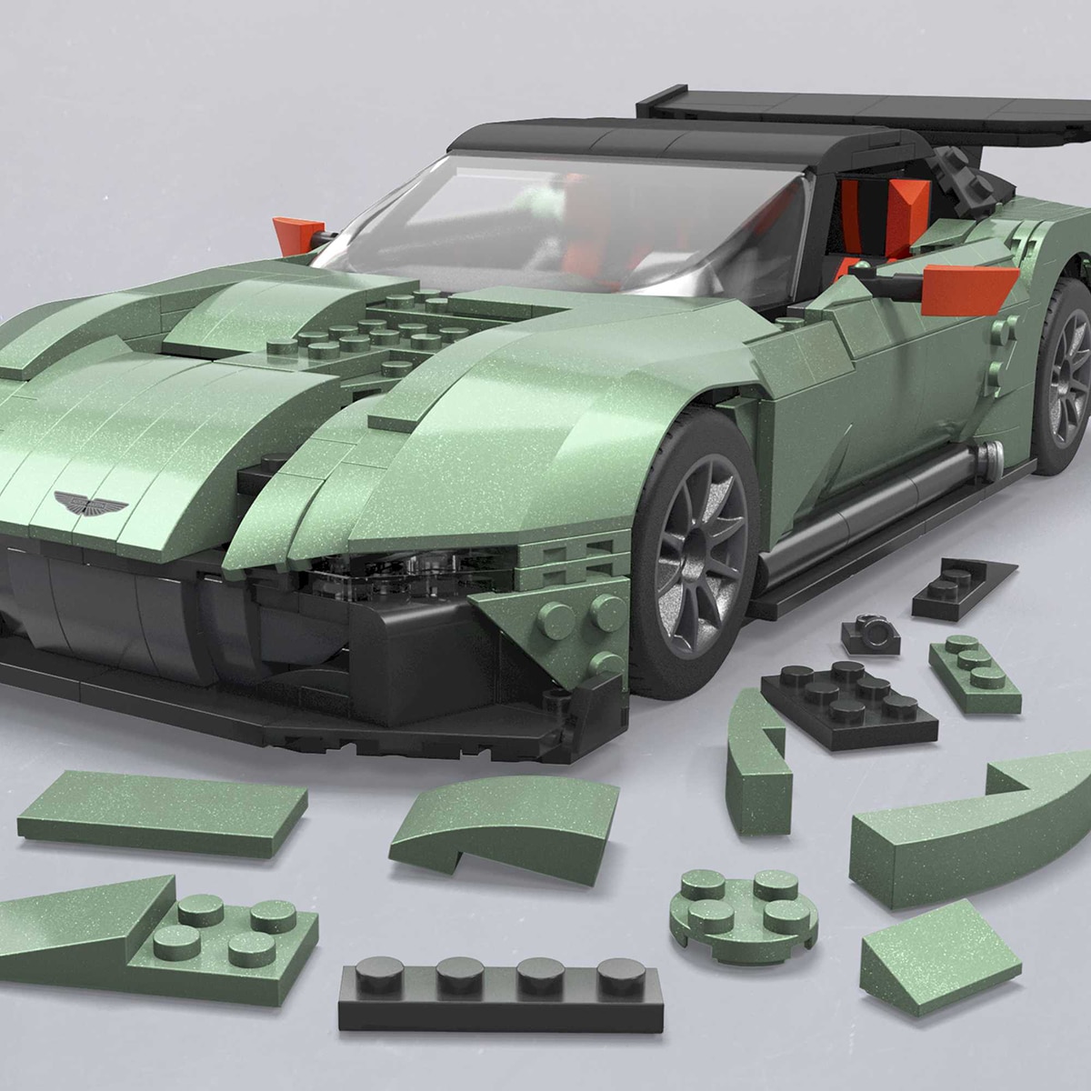 Coche de bloques de construcción Coleccionistas Aston Martin Hot Wheels Mega Construx 4