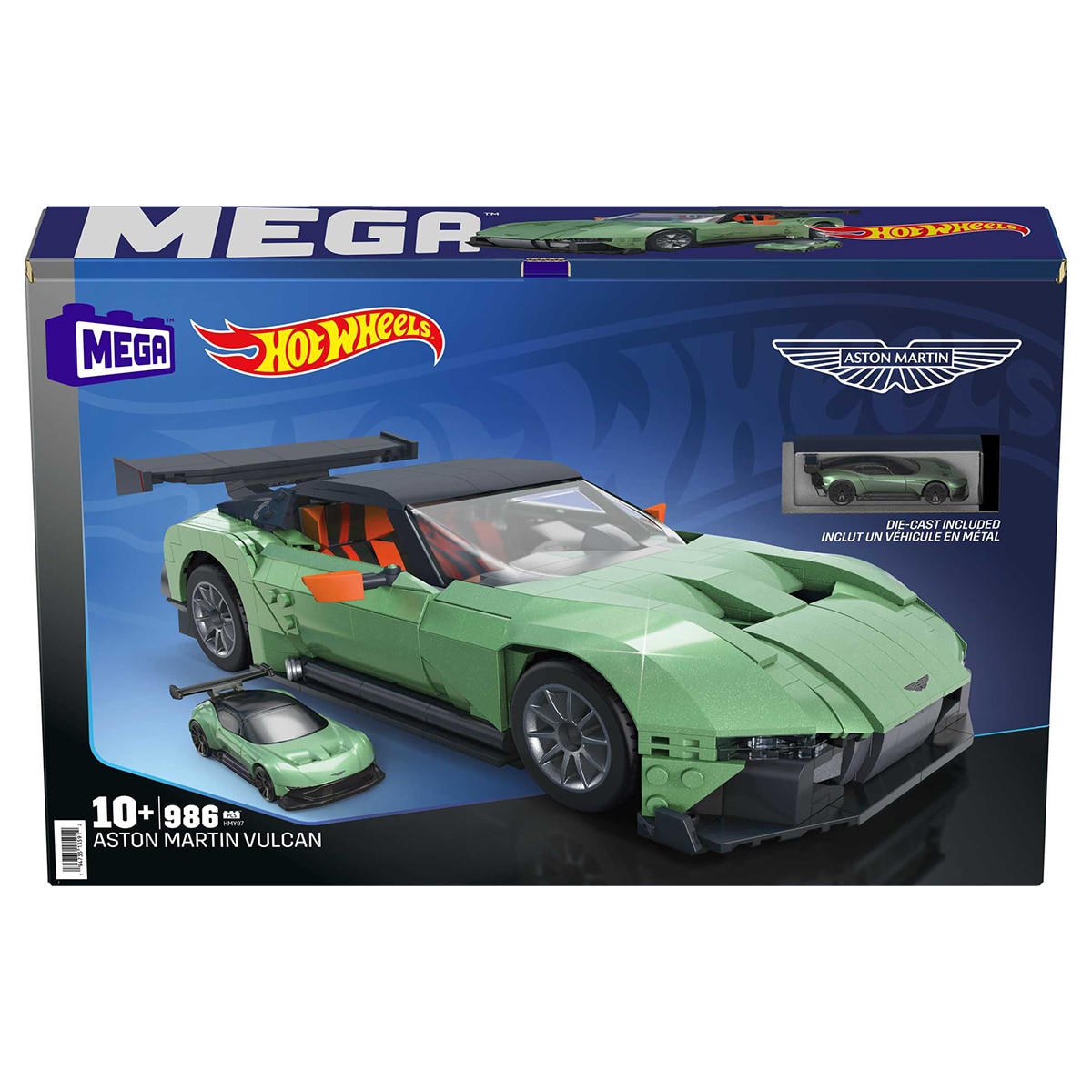 Coche de bloques de construcción Coleccionistas Aston Martin Hot Wheels Mega Construx 7