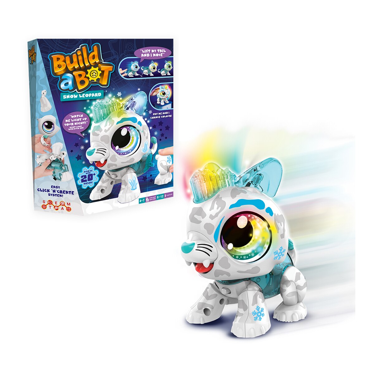 Imagem 0 de Build a Bot Light Snow Leopard Goliath Games