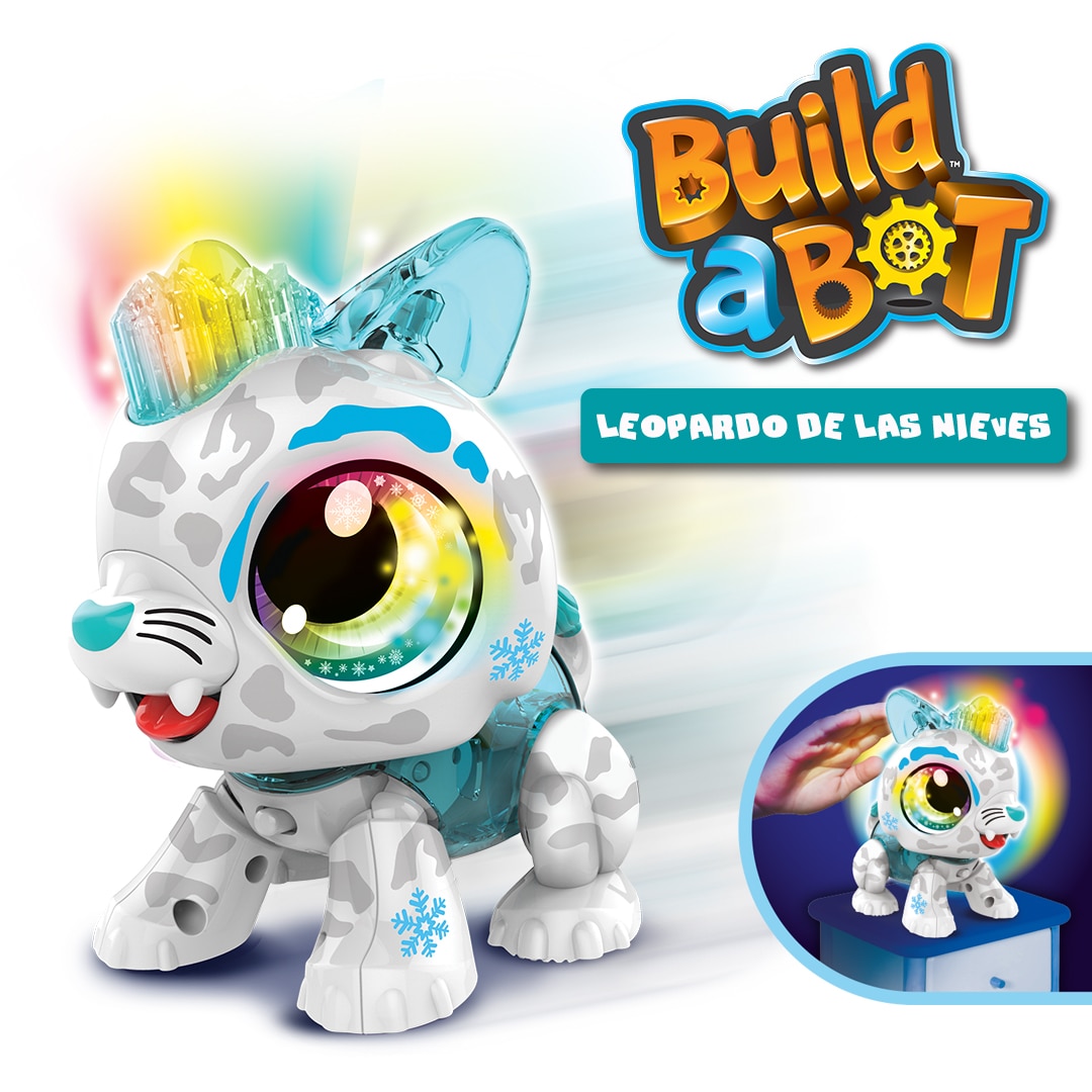 Build a Bot Light Snow Leopard Goliath Games 3