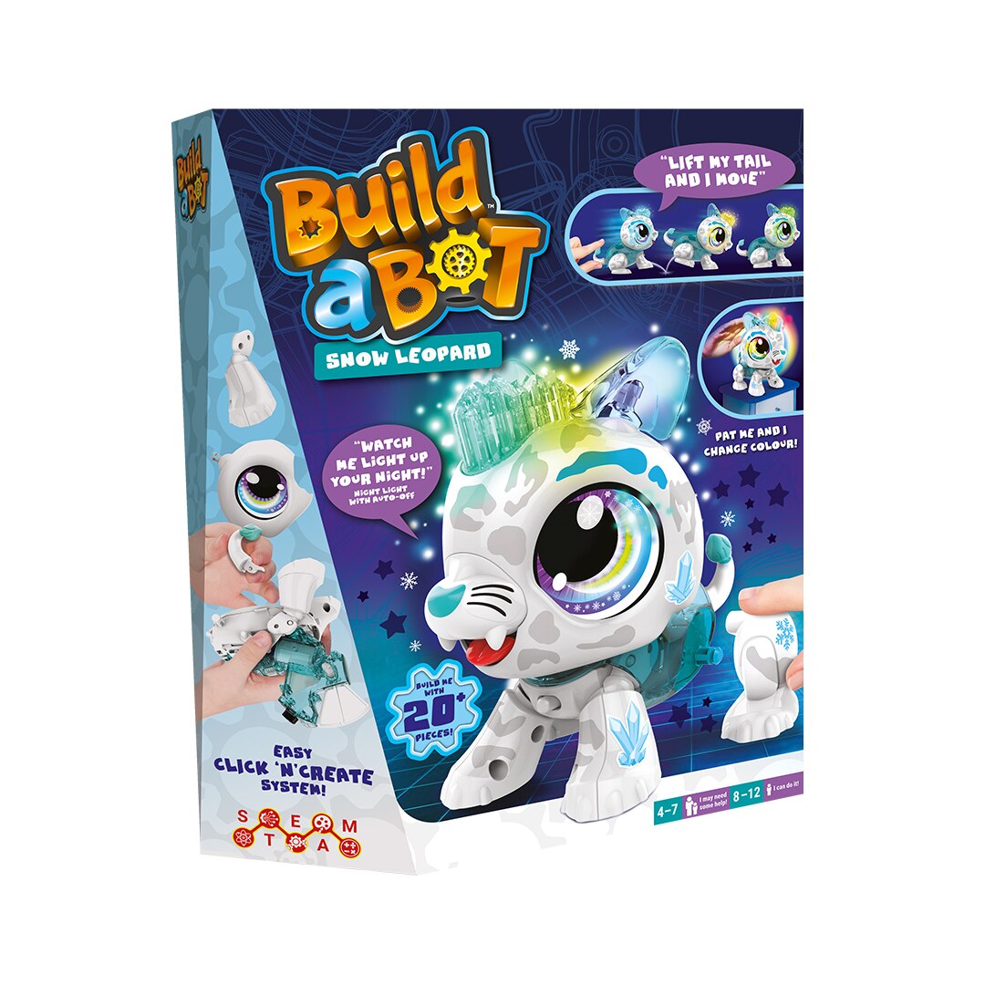 Build a Bot Light Snow Leopard Goliath Games 4