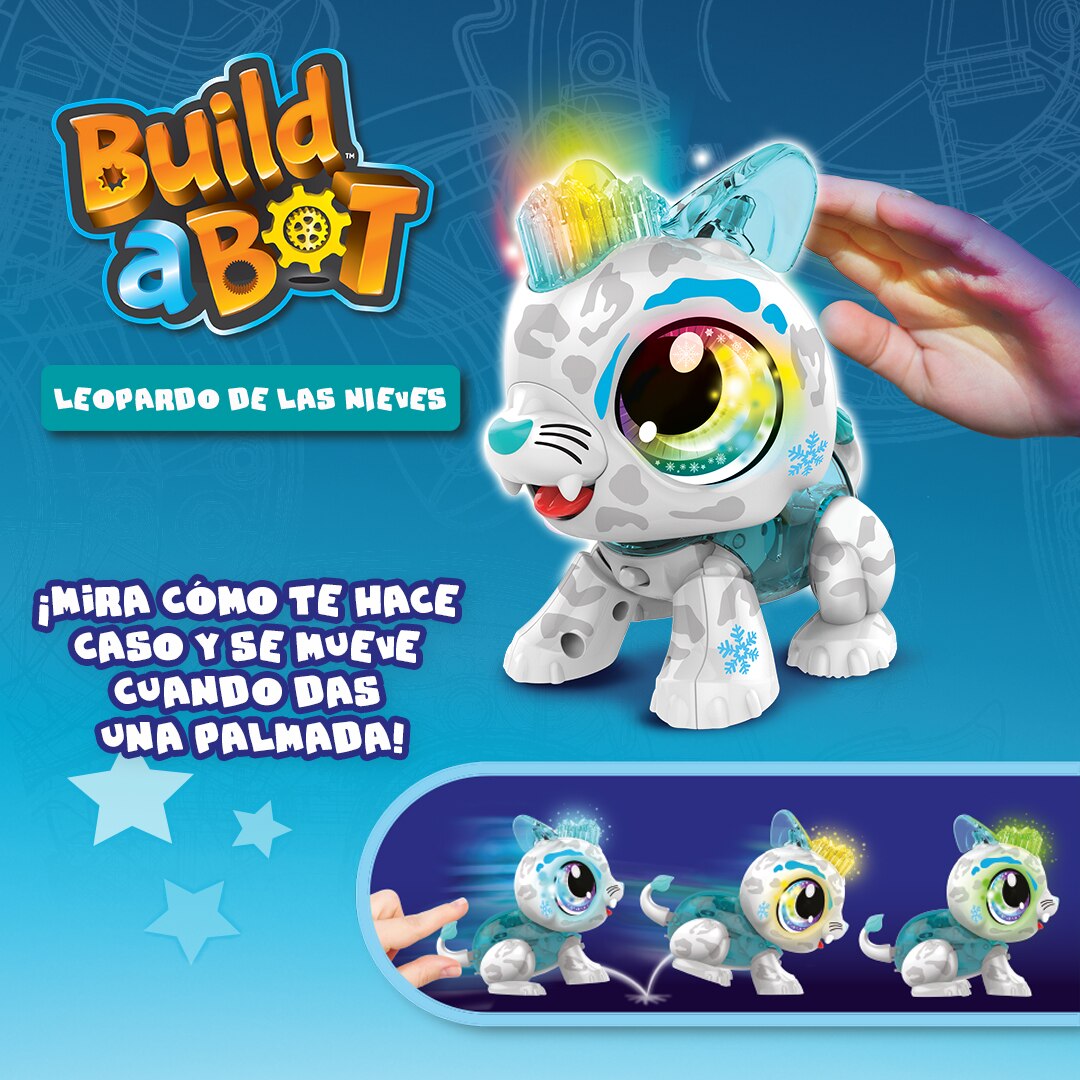 Build a Bot Light Snow Leopard Goliath Games 5