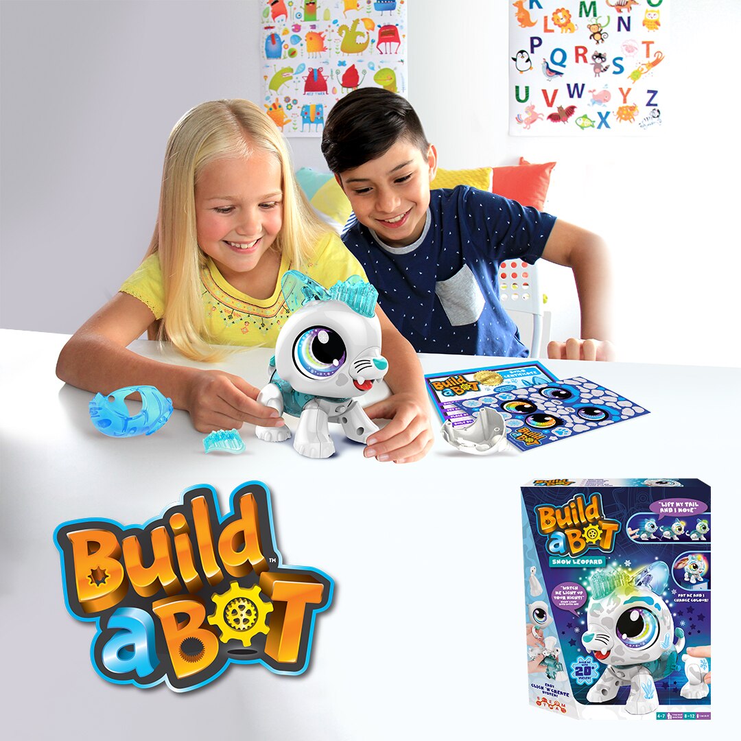 Build a Bot Light Snow Leopard Goliath Games 6