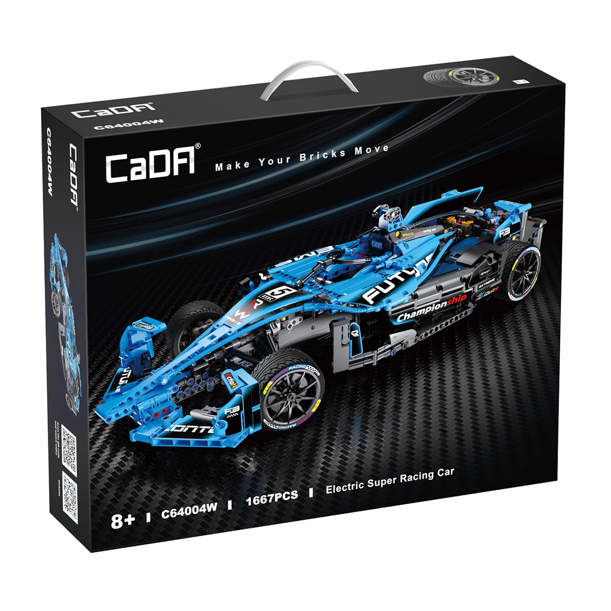 Juego de construcción CaDA: Electric Super Racing Car Deqube 1